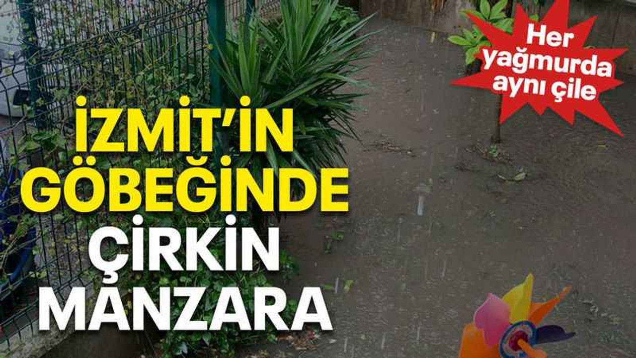 İzmit’in göbeğinde çirkin manzara